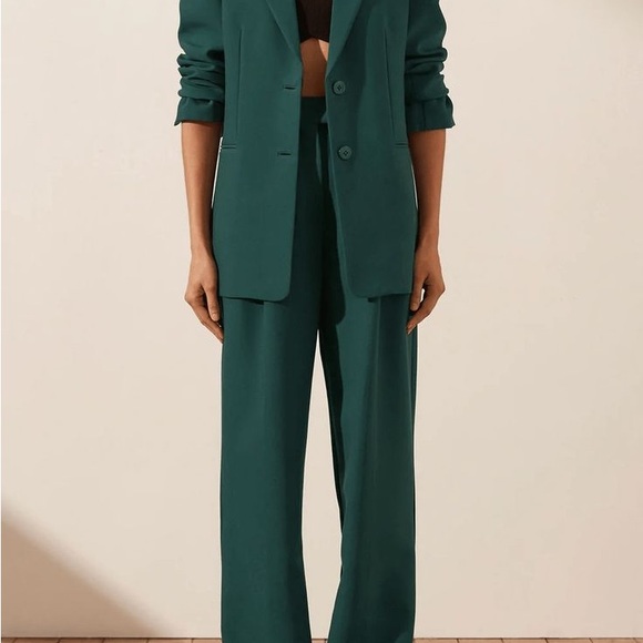 SHONA JOY IRENA OVERSIZED TAILORED BLAZER - ROSEMARY - Picture 2 of 9